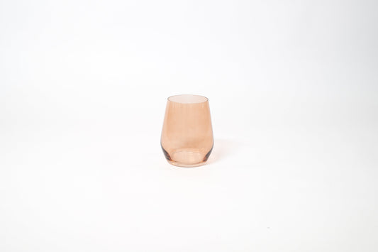 Brown Sugar - Stemless Colored Wine Glass