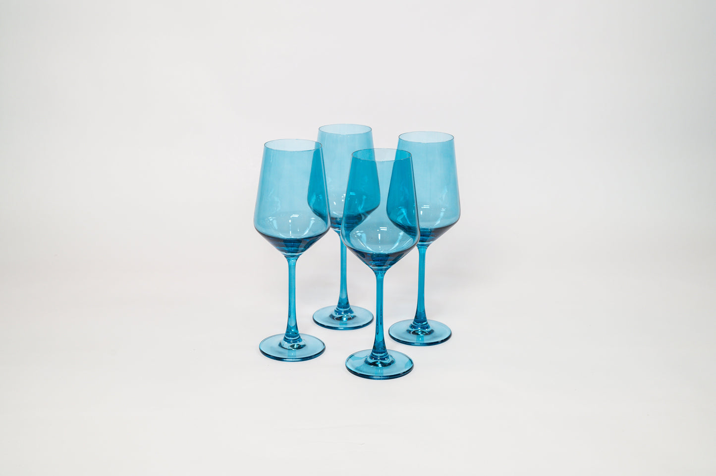 Blue Lagoon - Colored Wine Glass
