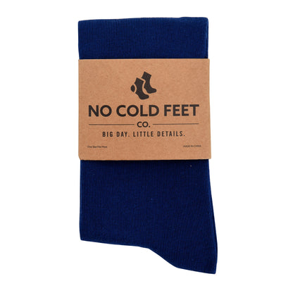 Solid Navy Socks