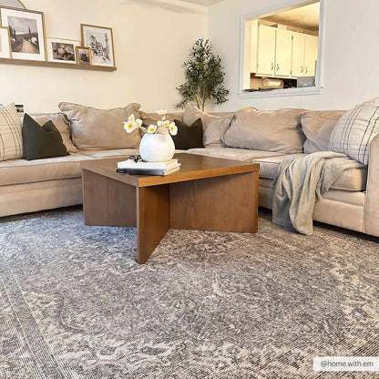 Greenpoint Dusty Blue Washable Rug