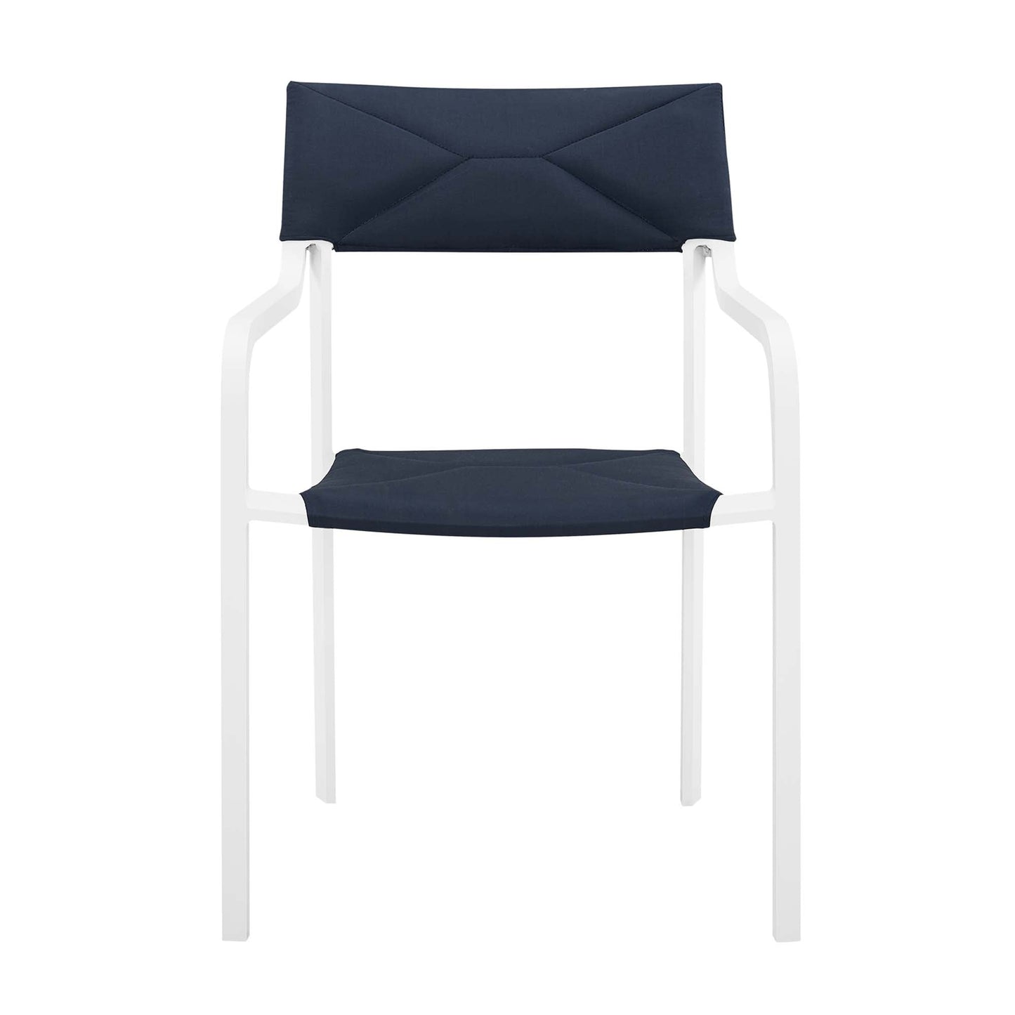 Raleigh Stackable Outdoor Patio Aluminum Dining Armchair by Modway