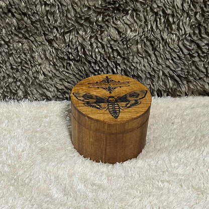 Death Head Moth Round Box