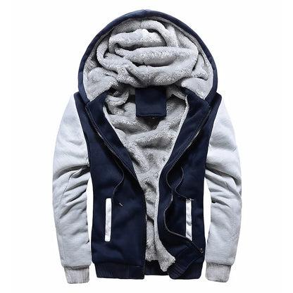 Men Jacket's Camouflage Thicken Winter Jackets for Men ,Fleece Long Sleeve Coat Casual Hoodies Streetwear.