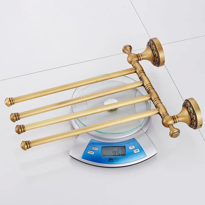 Bathroom Accessories Towel Holder Antique Bronze Movable Bath Towel Rack Bathroom Hardware 8024DH-4