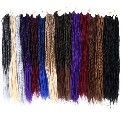 Full Star 30 Strand Pre-Twist Crochet Braids | Senegalese Twist | Ombre