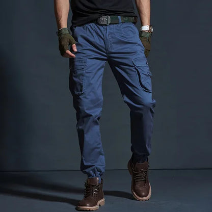 Men Cargo Pants Casual Men Baggy Regular Cotton Trousers Combat Military Tactical Pants with Multi Pockets.