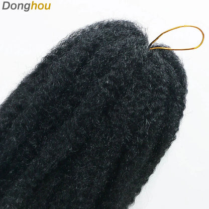 18" Marley Hair for Braids | Afro Kinky Ombre Braiding Hair | Kanekalon Extensions | 30 Strands/Pack