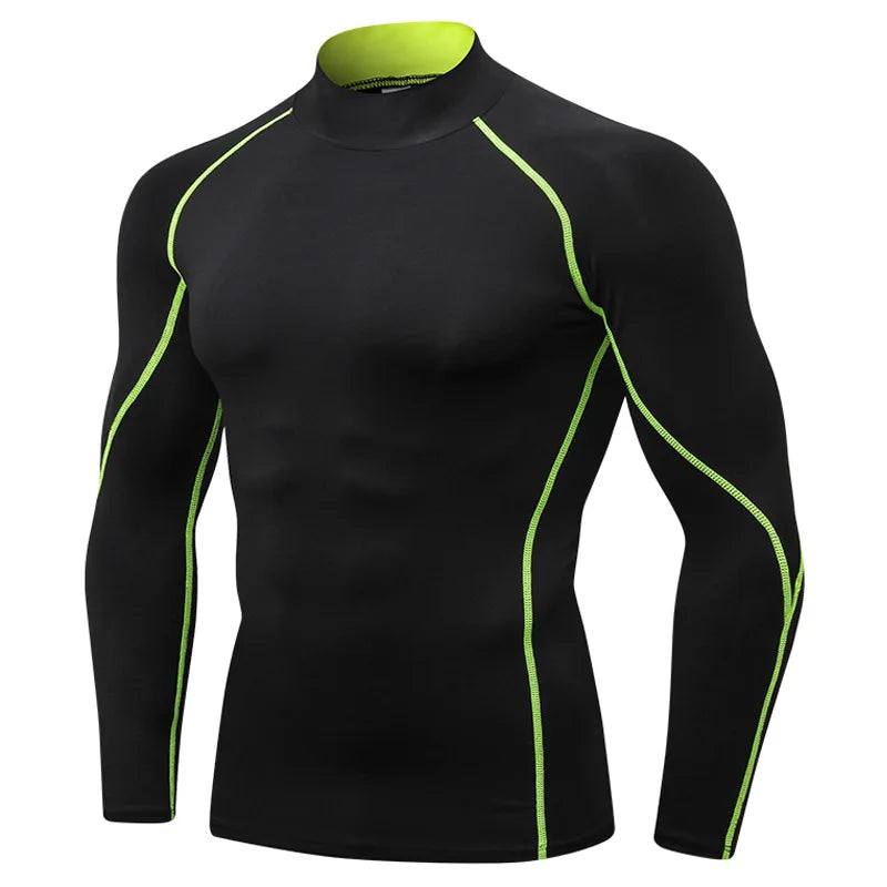 Thermal Underwear Sets Men High Collar Winter Long Johns