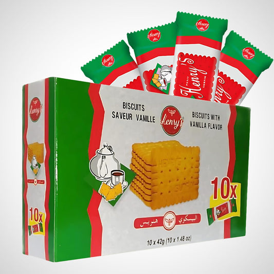 Henry's Moroccan Cookies, Traditional Biscuits, Family Pack, 10 Count