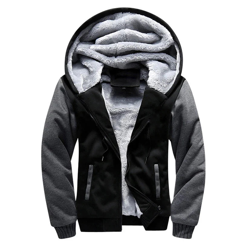 Men Jacket's Camouflage Thicken Winter Jackets for Men ,Fleece Long Sleeve Coat Casual Hoodies Streetwear.