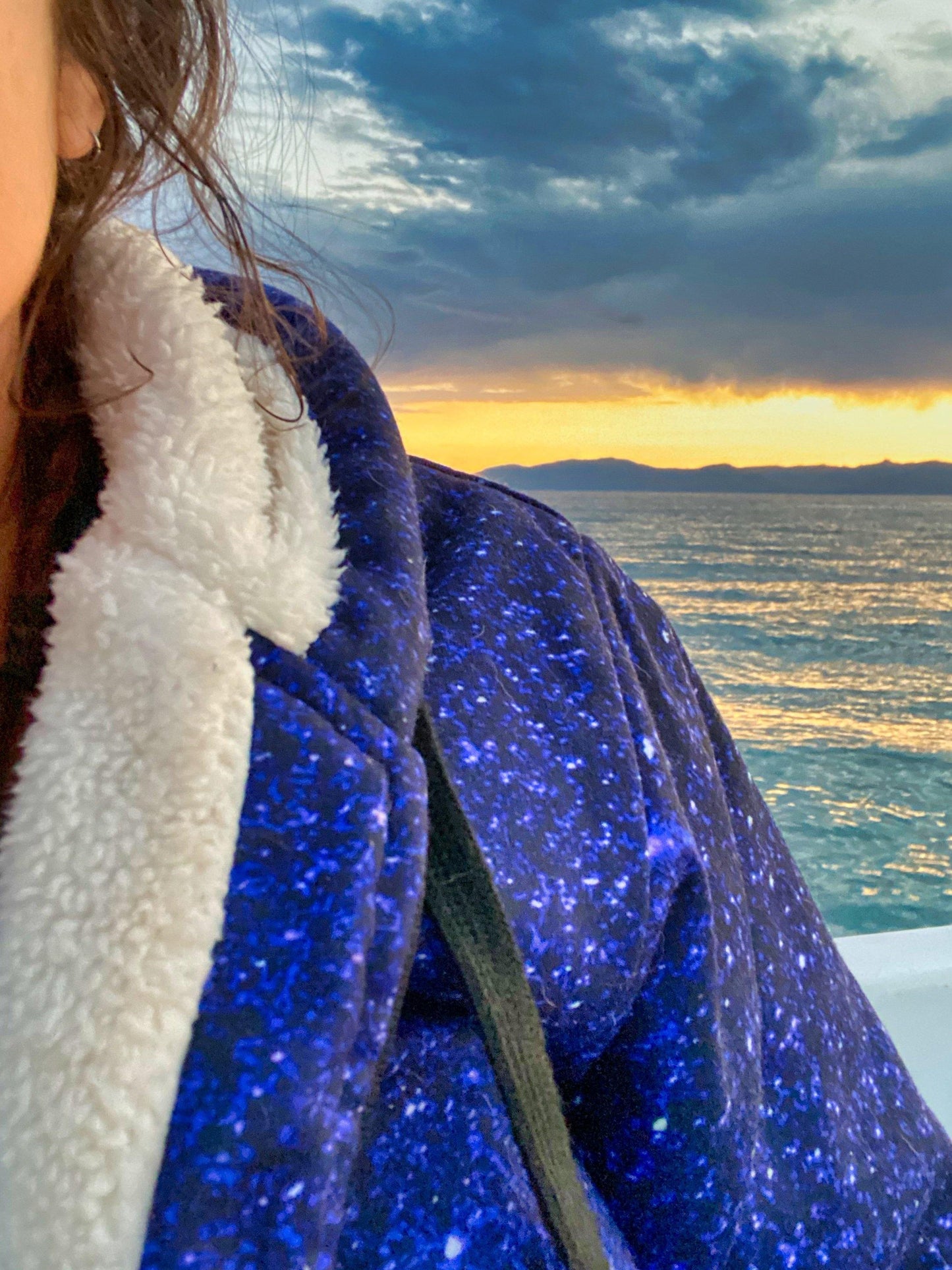 Galaxy Premium Sherpa Lined Zip Hoodie