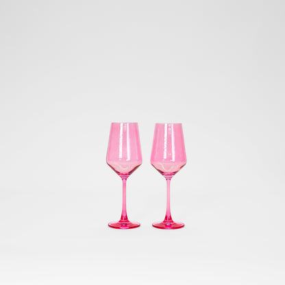 Bubblegum Pink - Colored Wine Glass
