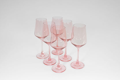 Tickle Me Pink - Colored Wine Glass