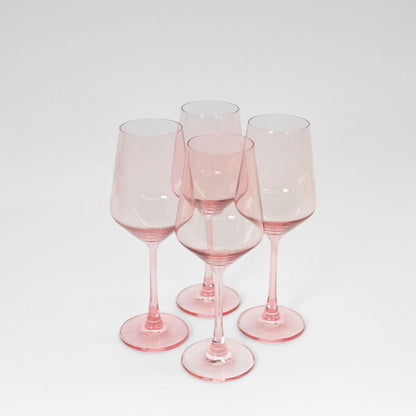 Tickle Me Pink - Colored Wine Glass