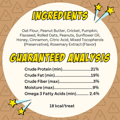 Superfood Cricket & Pumpkin Dog Treats, 4-Pack