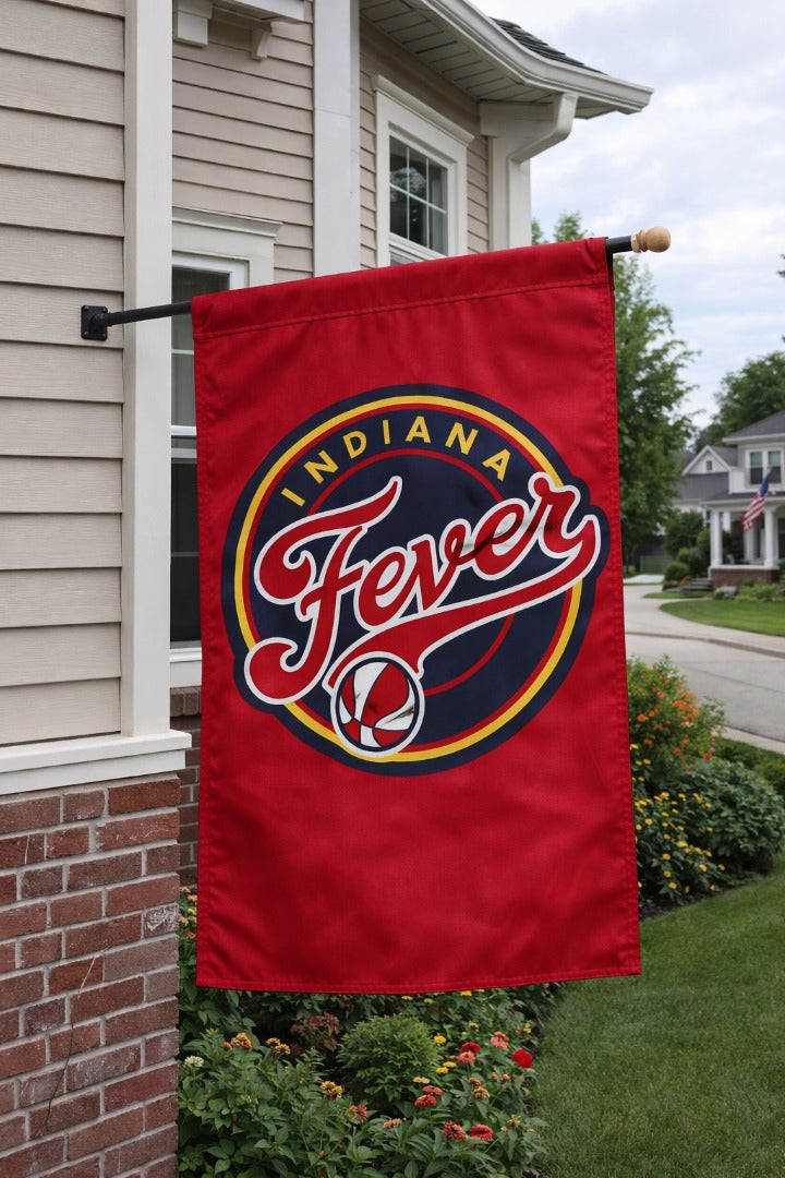 Indiana Fever 2 Sided Red Banner