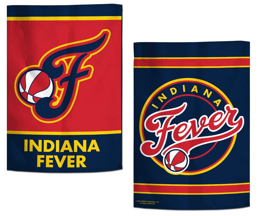 Indiana Fever Garden Flag 2 Sided Double Logo