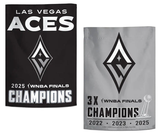 Las Vegas Aces 3X WNBA Champions 2 Sided Garden Flag
