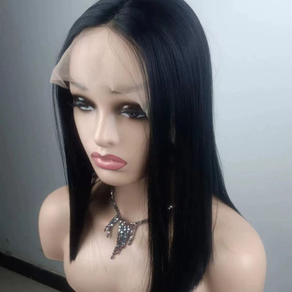 Sweet & Cute Brazilian Straight Bob Wig - Human Hair - Lace Front - Short & Fluffy