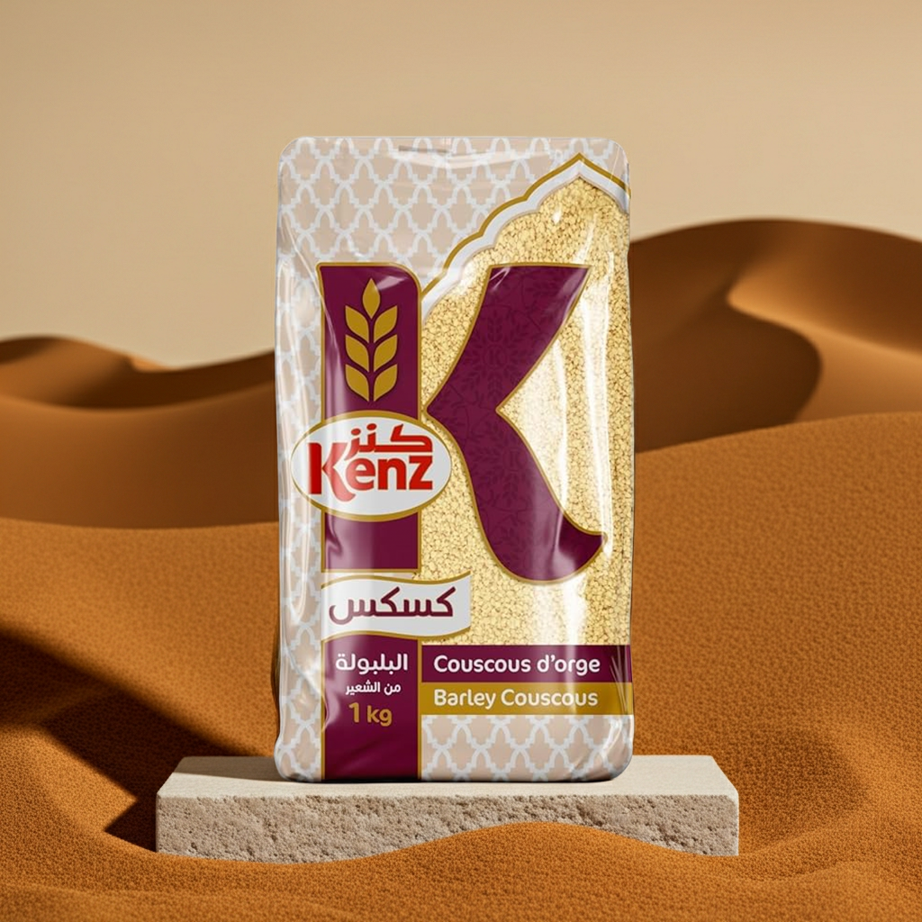 Moroccan Couscous - Kenz Whole Weat Couscous 1 kg