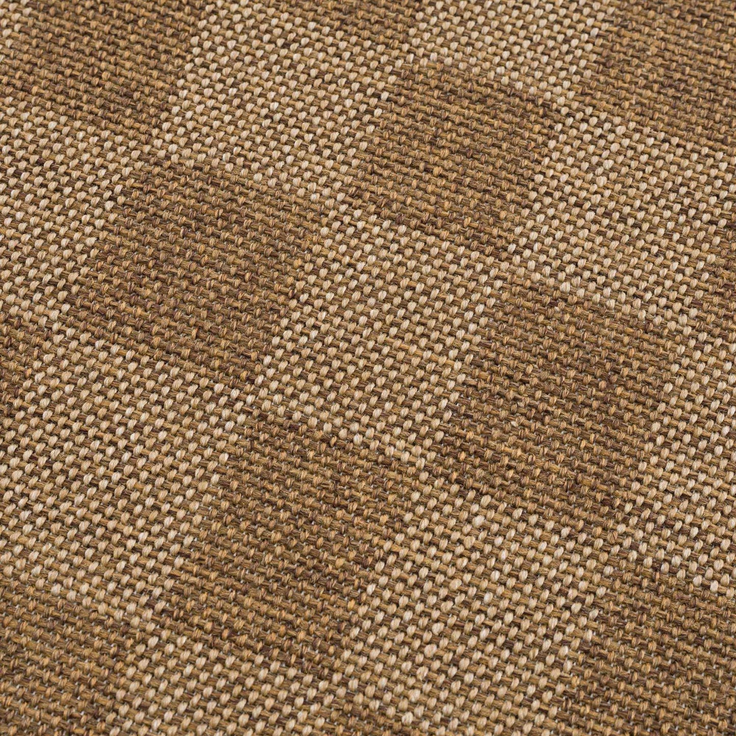 Kuval Checkered Brown Outdoor Rug