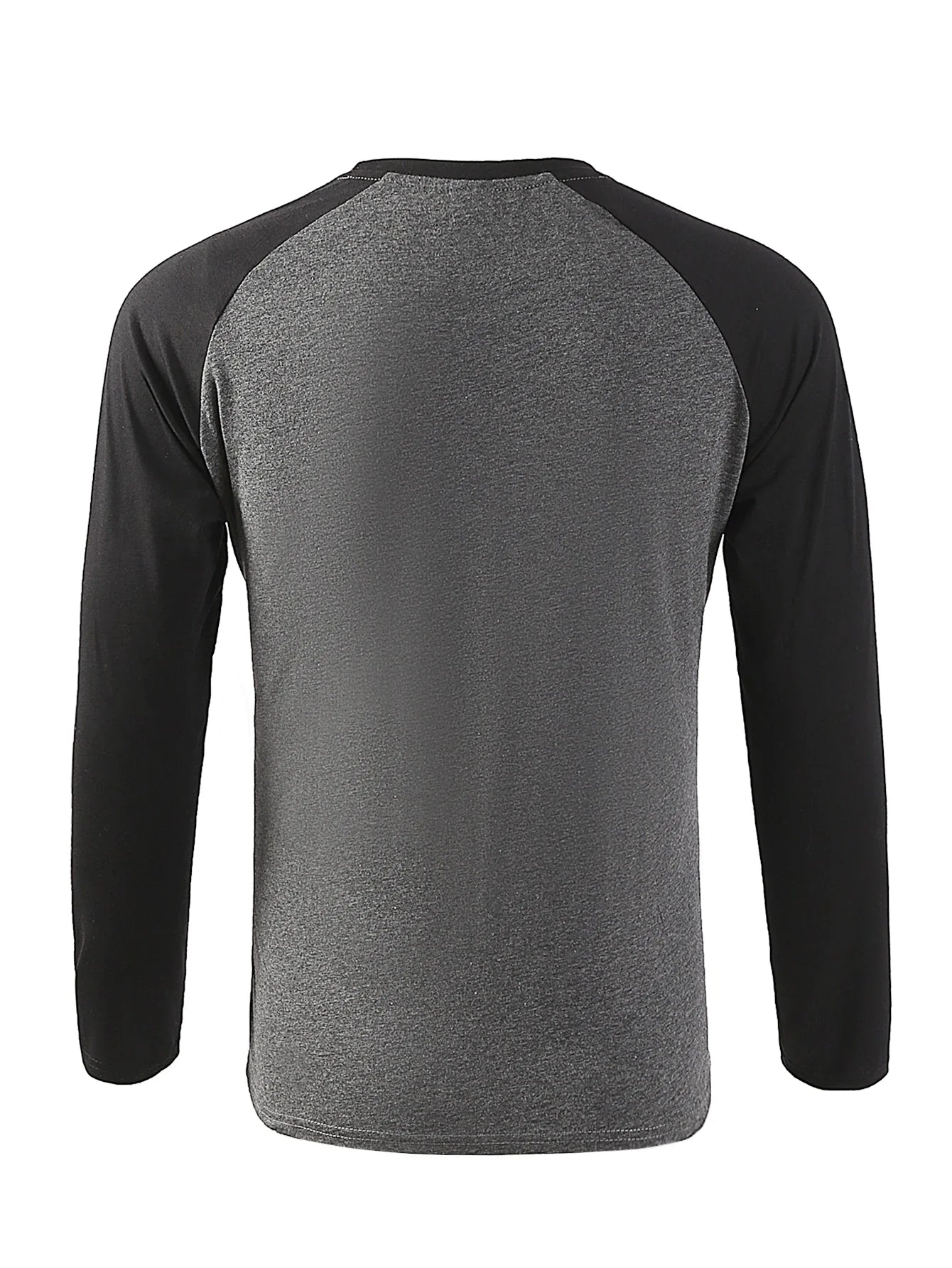 Men T-shirts Long Sleeve O-neck, Casual Raglan Sleeves Color Matching for Men.