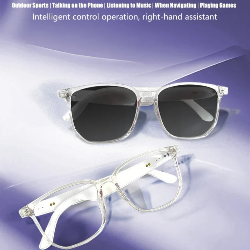 GS03 Upgrade Smart Glasses, With Camera, Video Recording, AI Photo Recognition, Bluetooth, Call Translation Voice Assistant.