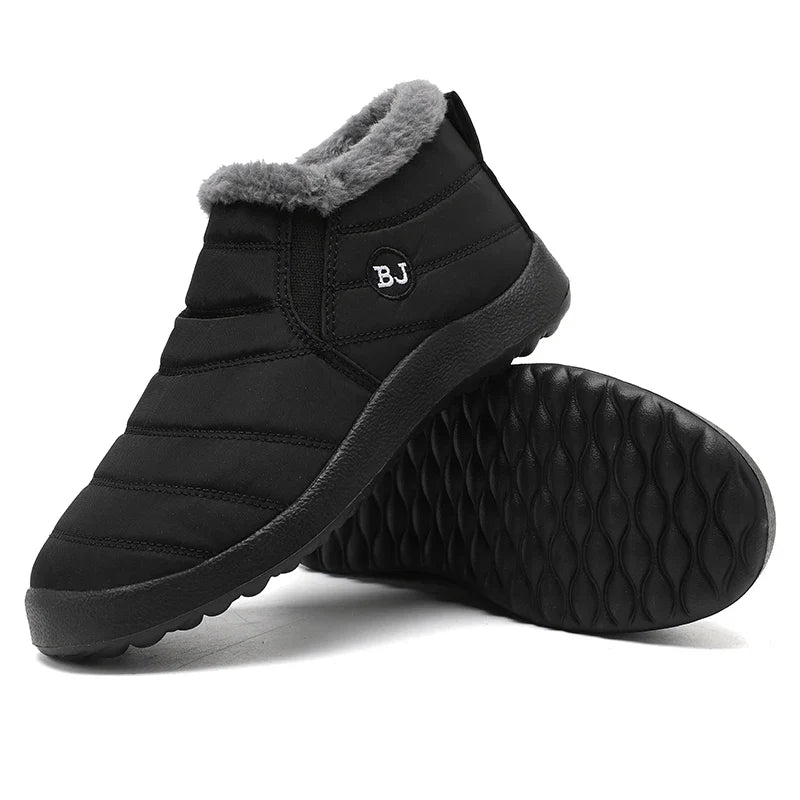 Women Boots with Plush Platform, Waterproof Fashionable Boots for Women.