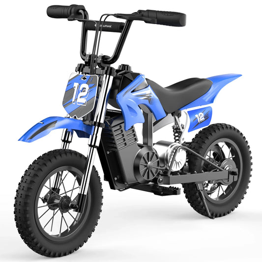 A12 Children's Electric Bicycle, 36V 5.2Ah Battery,350W Motor 12 inch inflatable tire City E-bike.