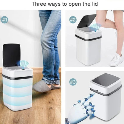 13L Bathroom Touch, In The Toilet Garbage Bucket, Smart Trash Can.