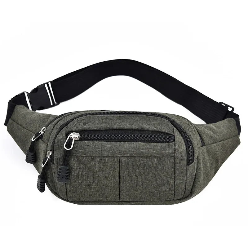 Men's Breast Package Waterproof  Sports Bag  Crossbody Banana Bag