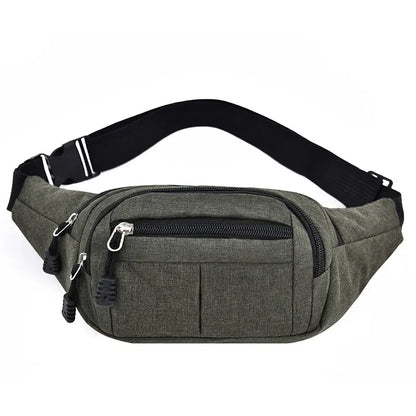 Men's Breast Package Waterproof  Sports Bag  Crossbody Banana Bag