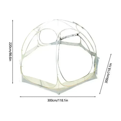 Transparent Camping Tent 4-8 Person , Dome  Spherical 360 Degree Panoramic Outdoor Sun Room