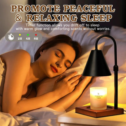 Candle Warmer Lamp, Adjustable Height & Dimmable, with Timer for Home Decor No candles included.