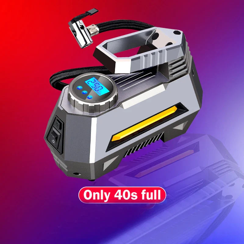 Car Air Compressor Portable  Pump 12V Automobile Tire Inflator.
