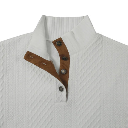 2024 cross-border hot-selling autumn and winter men casual, stand-up collar jacquard knitted pullover.