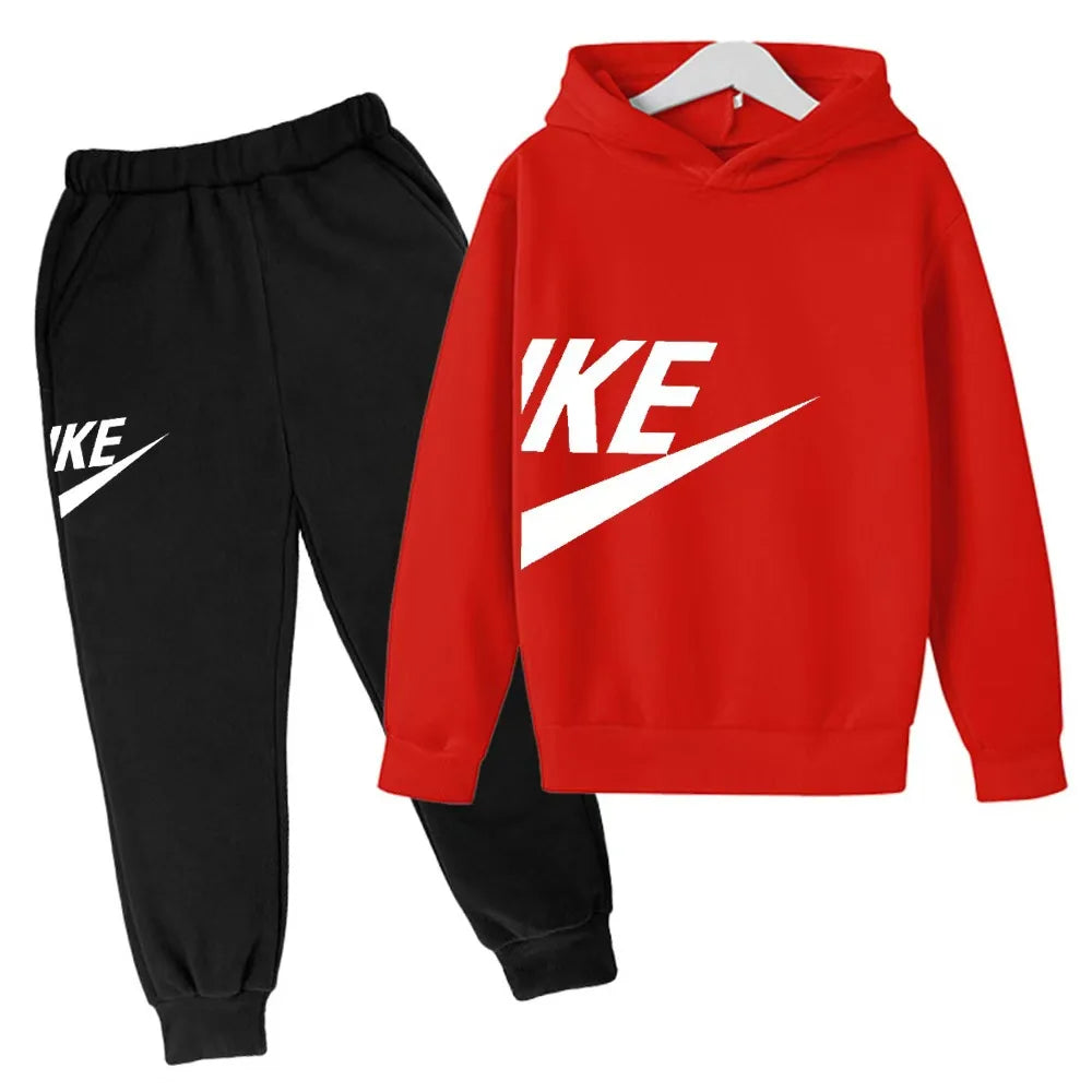 Kids Clothes Boys & Girls Autumn Long Sleeve Hoodies & Pants 2 Pieces Sets.