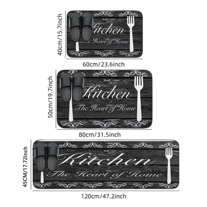 VIKAMA kitchen carpet washable, non-slip, absorbent kitchen mat.