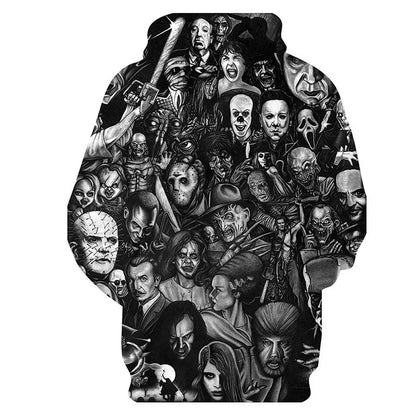 New Arrival Personality Hoodies ,Horror Movies 3D Printed Pullover.
