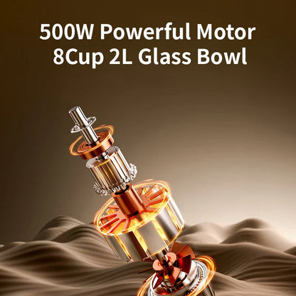 Electric Meat Grinder, 500W Food Chopper 2 Speed  Vegetable Cutter.