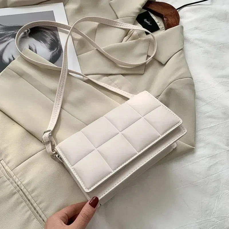 Fashion Brand Designer Women Shoulder Bag, Small PU Leather Female Crossbody Bag. Trend Classic Handle Handbag Women