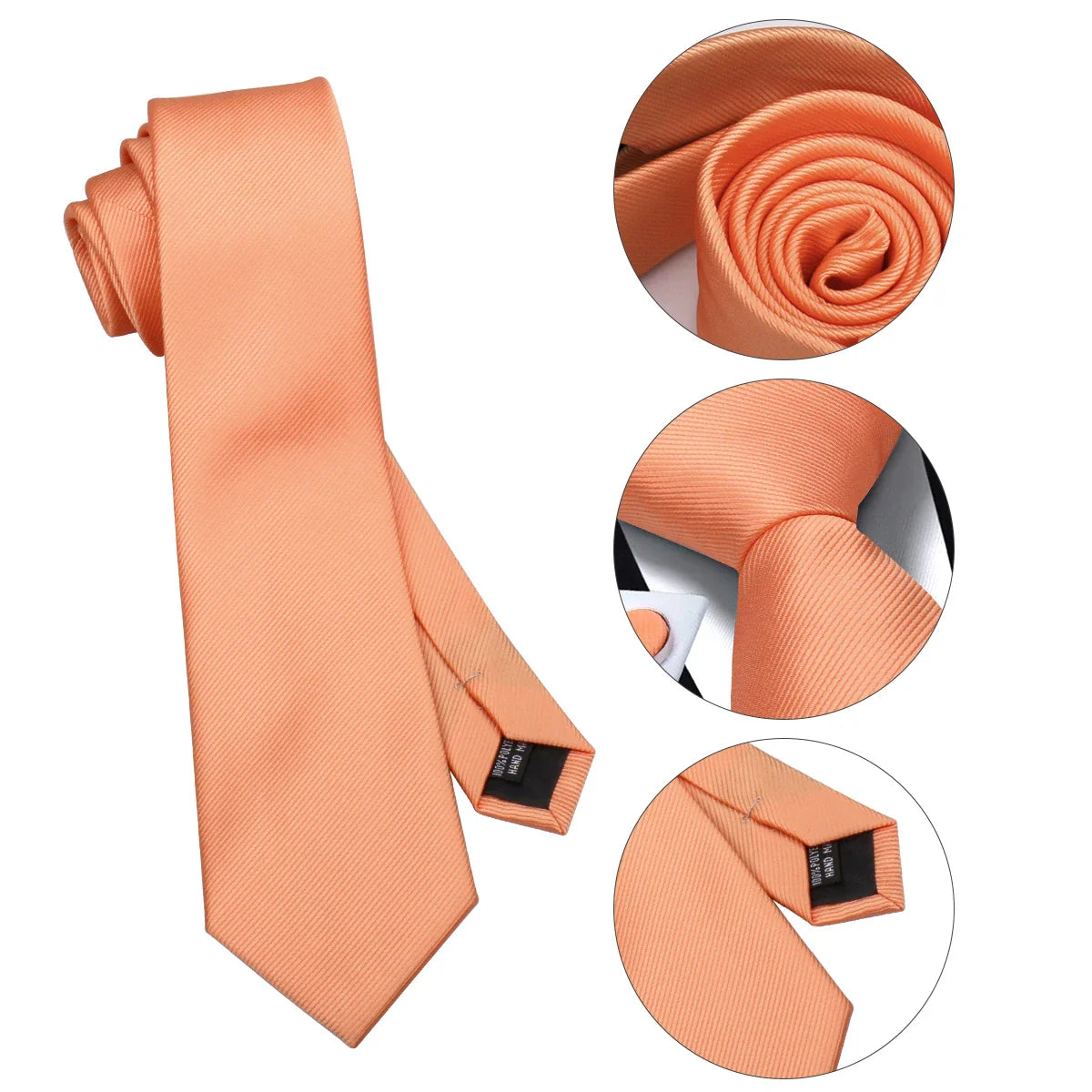 Solid Tie 7.5cm Necktie For Men Fashion, Wedding  Slim Blue Gray.
