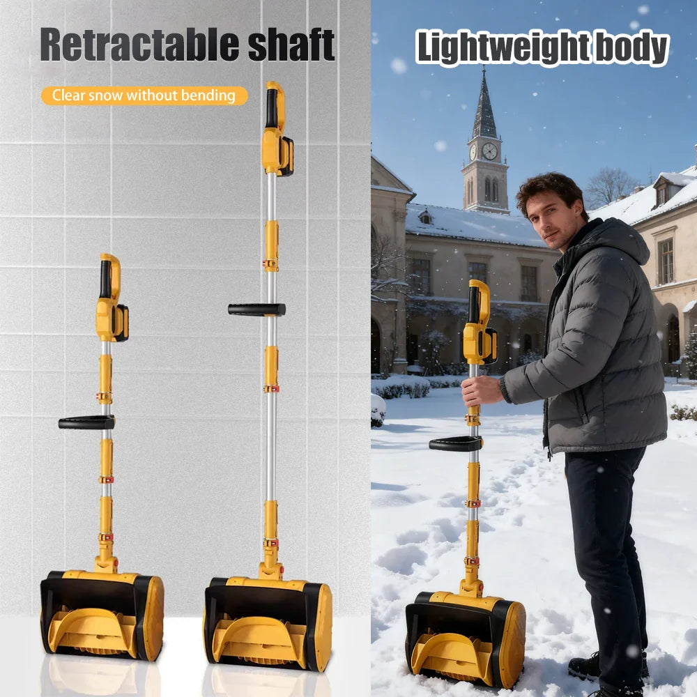 1200W Electric Battery-Powered Snow Blower, High Power Portable Clearing Machine.