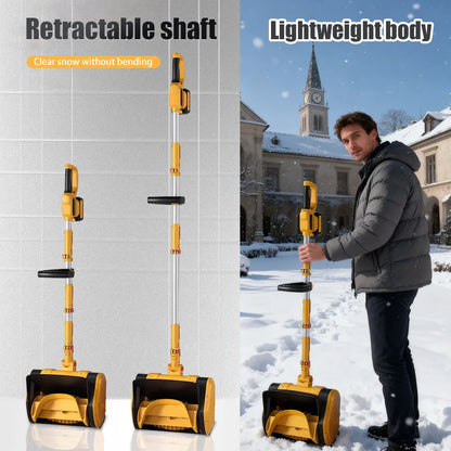 1200W Electric Battery-Powered Snow Blower, High Power Portable Clearing Machine.