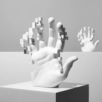 Home Living Room Decorations Abstract Art Palm Sculpture