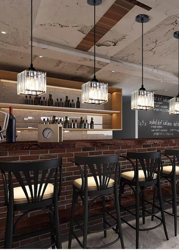 LED Creative Personality Crystal Ceiling Lamp Corridor Entrance Chandelier.