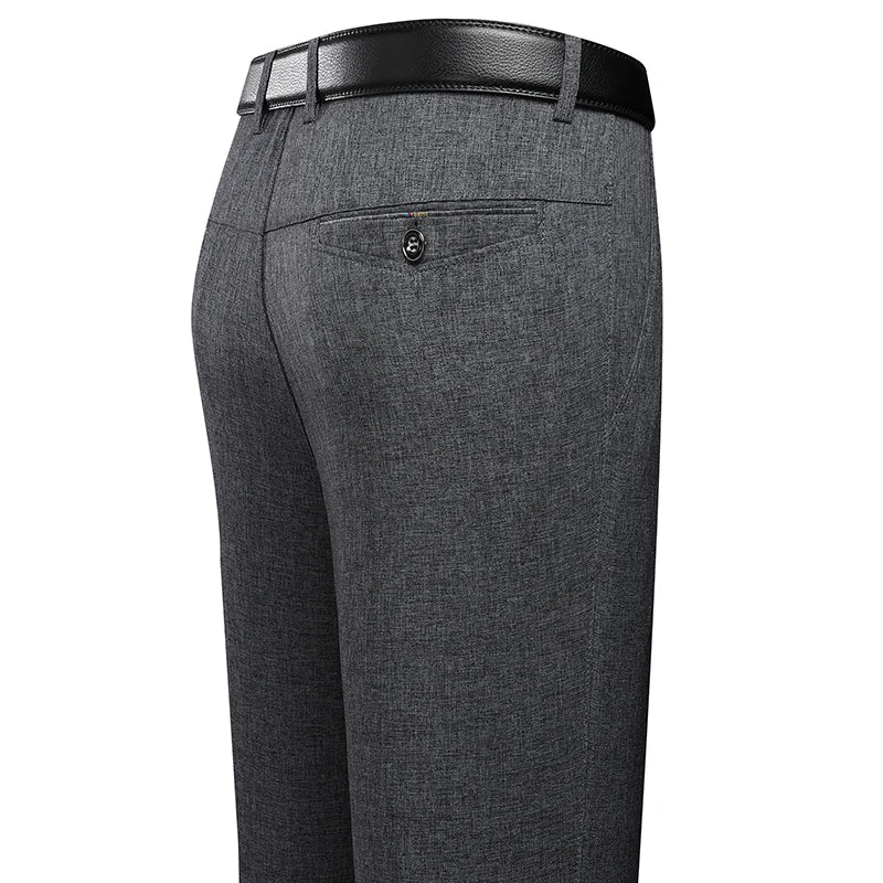 Men Trousers Business Casual Pants, Autumn, Spring Dress Straight Pants.