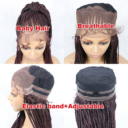 Kima Cornrow & Bantu Knot Braided Wig | Stitch Braids | Full Lace | Heat-Resistant Synthetic Hair