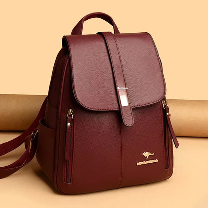 Fashionable Large Capacity Women Backpack, Simple Style Dual-Shoulder Bag.