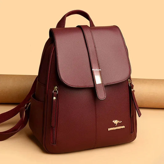 Fashionable Large Capacity Women Backpack, Simple Style Dual-Shoulder Bag.